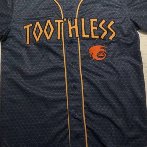 How to Train Your Dragon Toothless Baseball Jersey - Picture 1 of 9